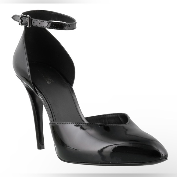 Michael Kors Patent leather pumps featuring adjustable ankle strap - Picture 1 of 5